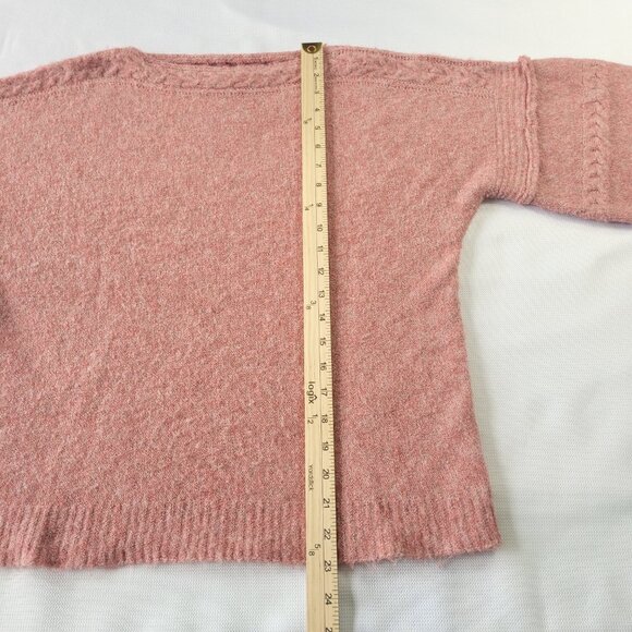 Max Edition boat neck pink oversized sleeves pullover sweater size M - Picture 4 of 8